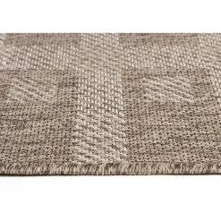 Hot Linento Matto Check 80x150 cm ruskeanbeige