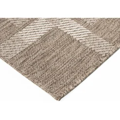Hot Linento Matto Check 80x150 cm ruskeanbeige