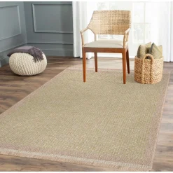 Outlet Linento Matto Kottby 200x290 cm vihreä/roosa