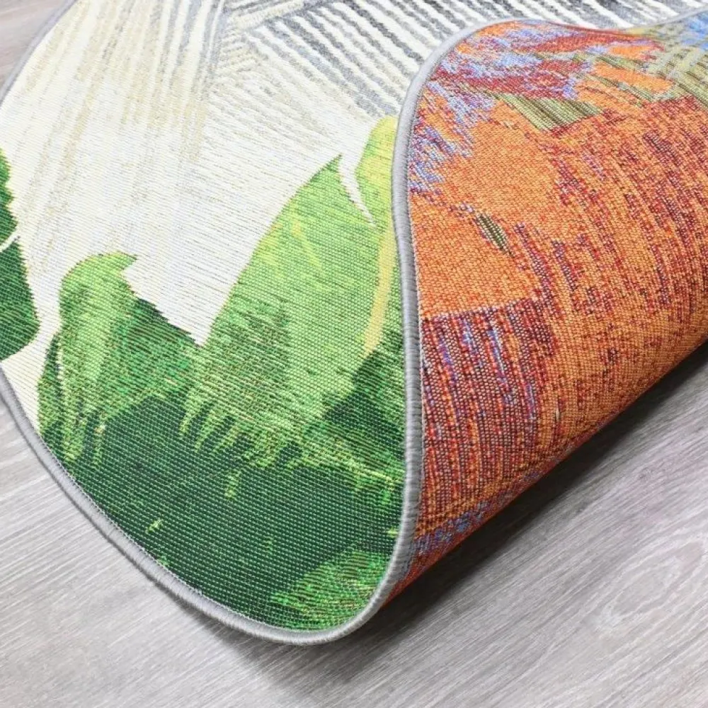Discount Village's Matto Palmu pyöreä Ø120cm vihreä