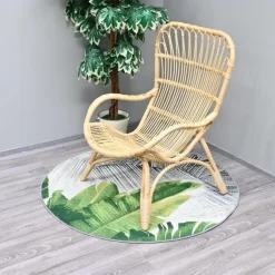Discount Village's Matto Palmu pyöreä Ø120cm vihreä