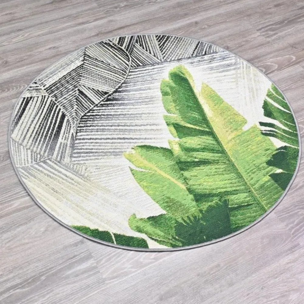 Discount Village's Matto Palmu pyöreä Ø120cm vihreä