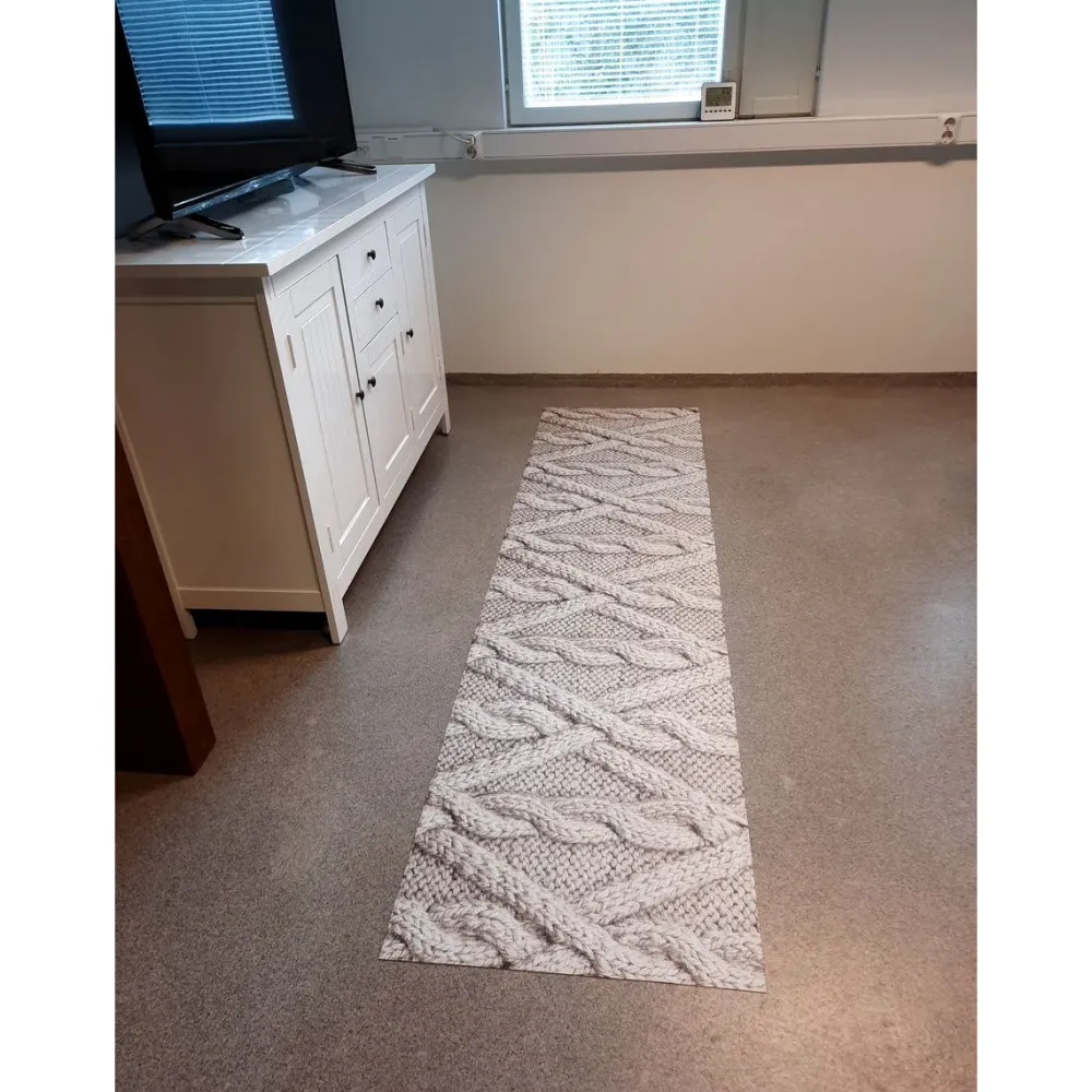 Tapetit.fi Matto Wool Beige 67x250cm