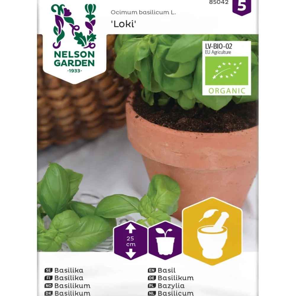 Clearance Nelson Garden Maustebasilika Loki Organic, siemenet