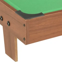 Online FinePRICE Mini-biljardipöytä, 92x52x19 cm, ruskea/vihreä