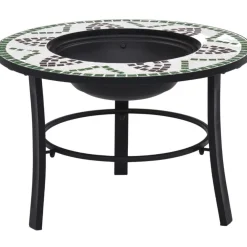 Clearance FinePRICE Mosaiikkitulisija 68cm, keramiikka, vihreä