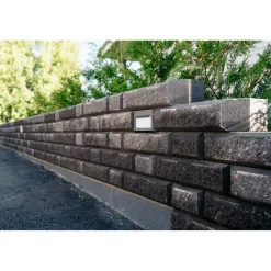 Discount Betonilaatta Muurikivi Beto-vallimuuri kansipari 560x200x100 mm musta