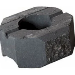 Online Betonilaatta Muurikivi Beto-vallimuuri päätykivi 200x200x100 mm musta