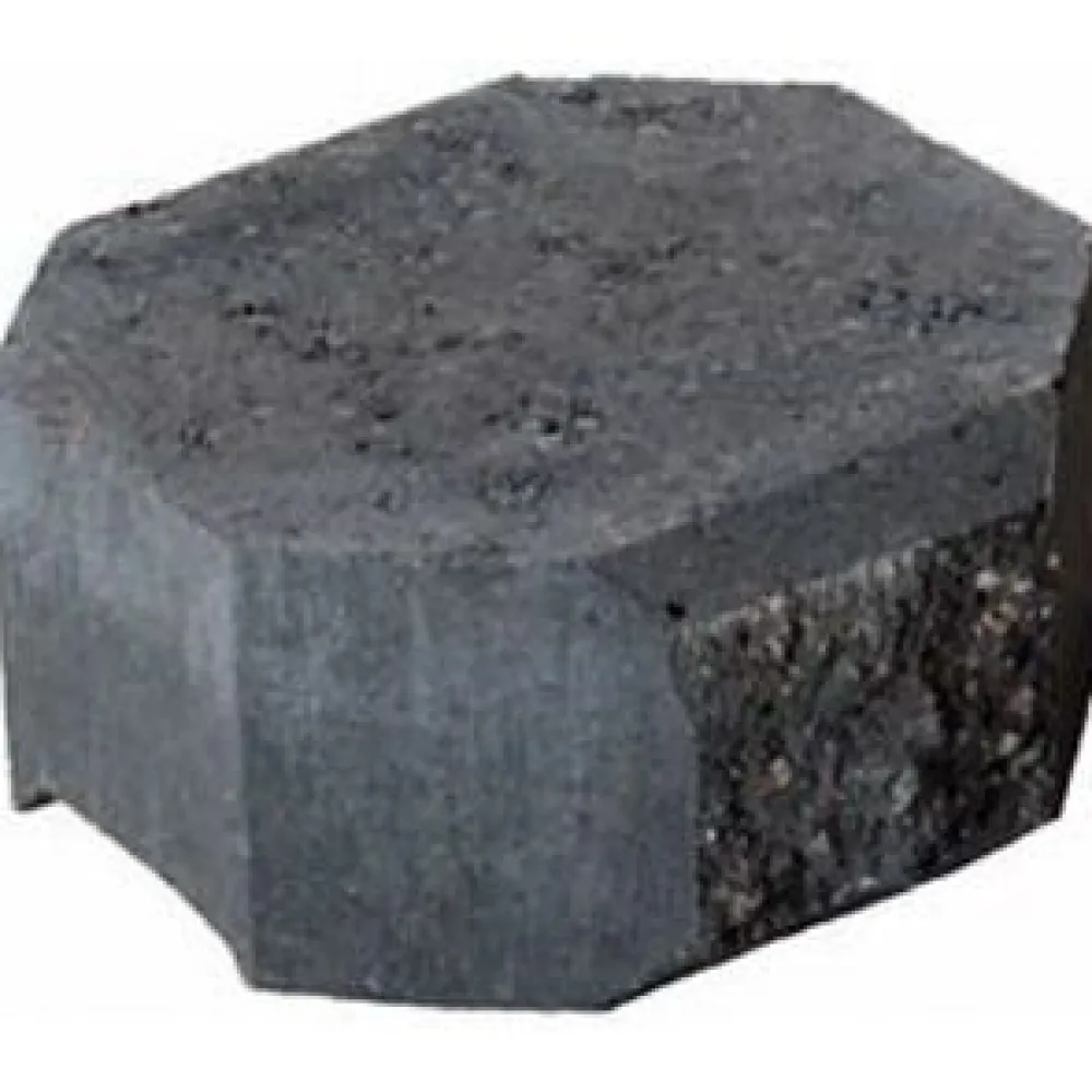Hot Rudus Muurikivi Aitakivi kansipääty 200x200x100 mm sileä musta