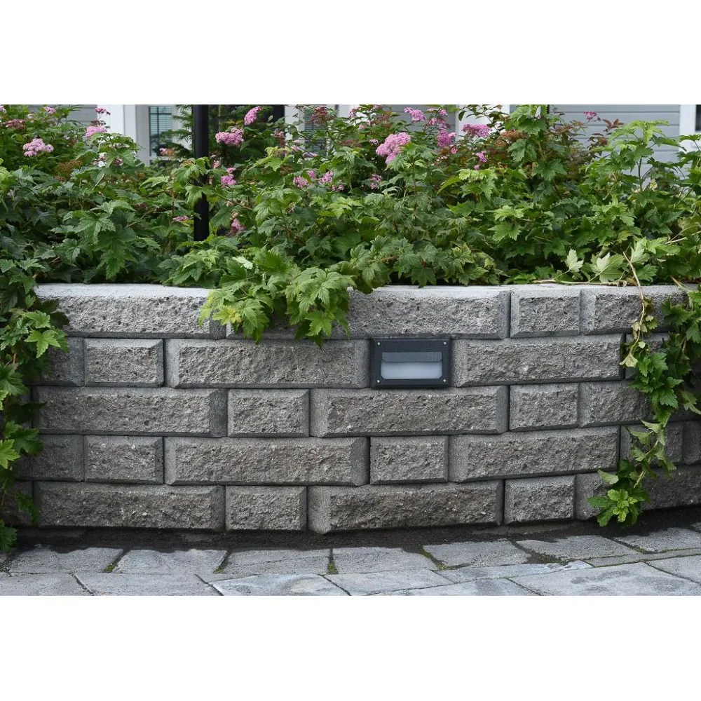 New Rudus Muurikivi Aitakivi kansipääty 200x200x100 mm sileä harmaa