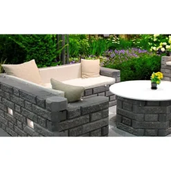 Best Rudus Muurikivi Aitakivi kansipari 560x200x100 mm sileä musta