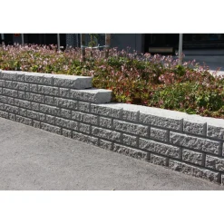 Best Rudus Muurikivi Aitakivi peruspari 560x200x100 mm sileä harmaa