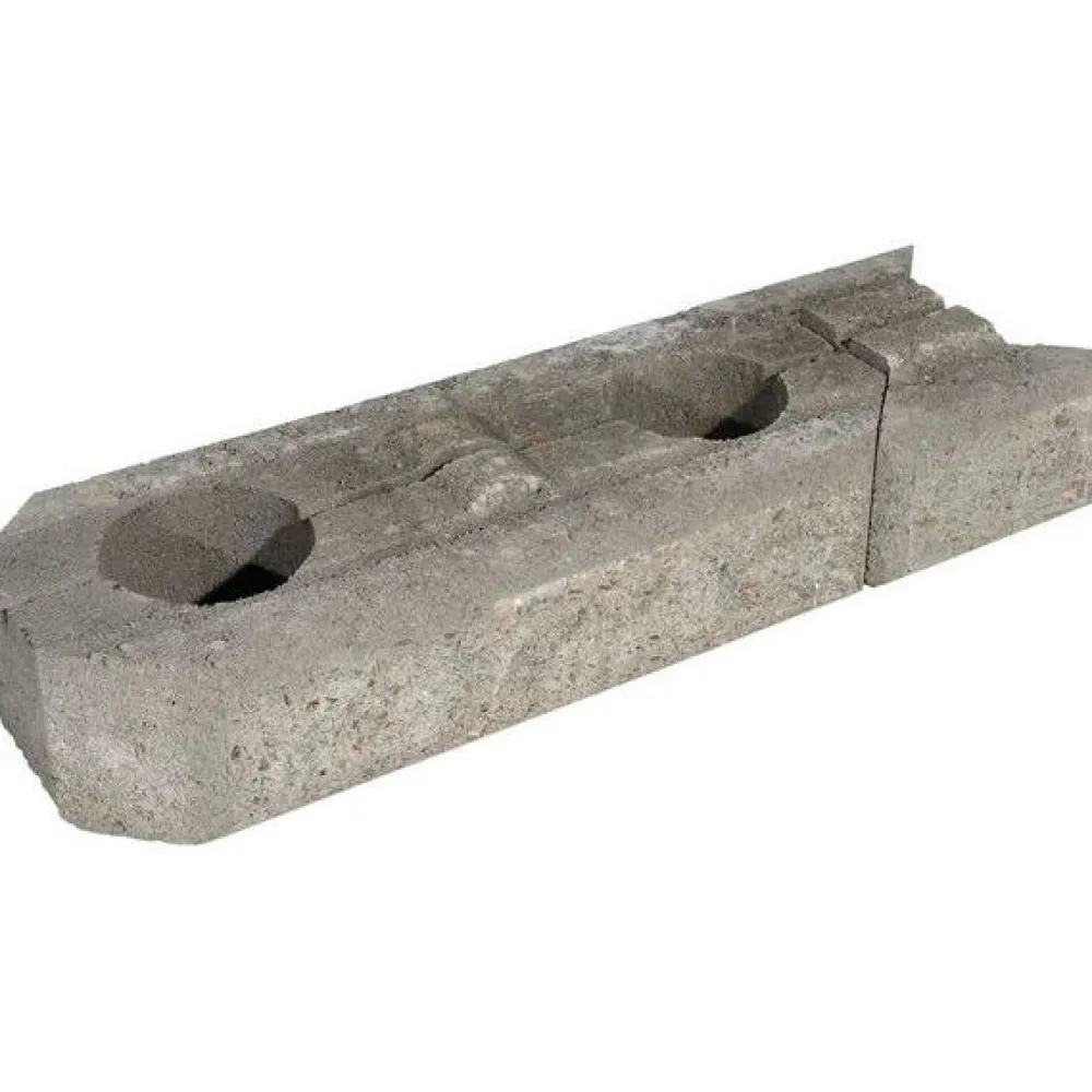 Best Rudus Muurikivi Aitakivi peruspari 560x200x100 mm sileä harmaa