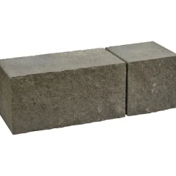 Hot Rudus Muurikivi Antikko 330x165x165 mm profiloitu mustaharmaa