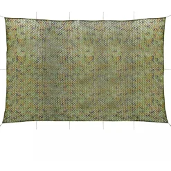 Clearance FinePRICE Naamiointiverkko säilytyslaukulla, 6x8m, vihreä