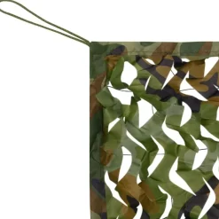 New FinePRICE Naamiointiverkko säilytyslaukulla, 1,5x7m, vihreä