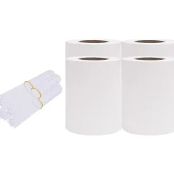 Best FinePRICE Näkösuojat 4 kpl PVC 35x0,19 m valkoinen