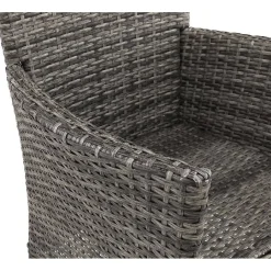 Best Comfort Garden Nojatuoli Thor polyrottinki harmaa