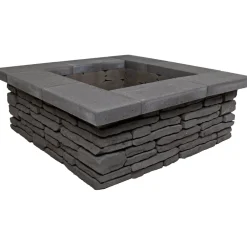 Online Lakka Rakennustuotteet Nuotiopaikka Lakka Loimu + kansi, 1200x1200x420mm, musta