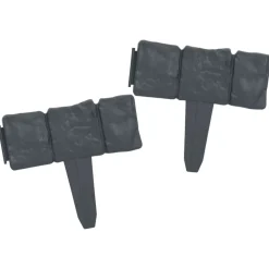 Best FinePRICE Nurmikkoaita kivet 41 kpl muovi 10 m
