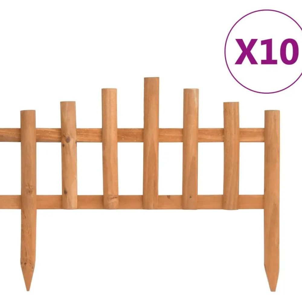 Best FinePRICE Nurmikonreunukset 10 kpl kuusi 4,4 m