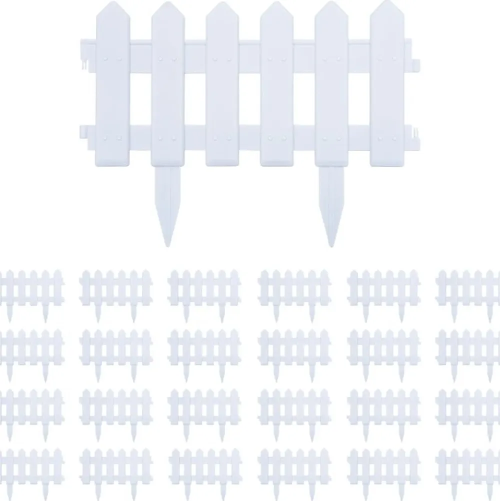 Discount FinePRICE Nurmikonreunukset 25kpl 10m valkoinen