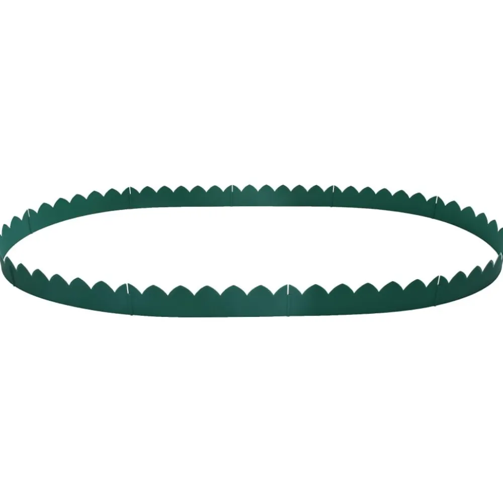Best FinePRICE Nurmikonreunukset 10 kpl 65x15 cm PP vihreä