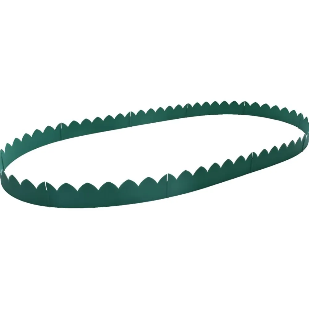 Best FinePRICE Nurmikonreunukset 10 kpl 65x15 cm PP vihreä