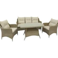 Discount Baltic Garden Oleskeluryhmä Bristol, 3+1+1-istuttava, beige