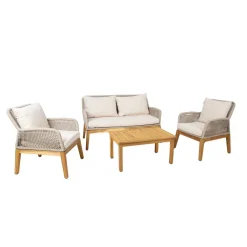 Sale Home4you Oleskeluryhmä Florida, sohva pöytä, ja 2 nojatuolia, beige