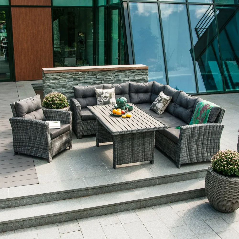 Outlet Home4you Oleskeluryhmä Pavia tummanharmaa