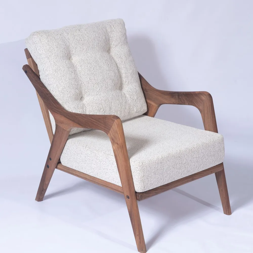 Outlet Linento Garden Oleskeluryhmä Walnut, 4-istuttava, kerma