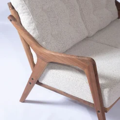 Outlet Linento Garden Oleskeluryhmä Walnut, 4-istuttava, kerma