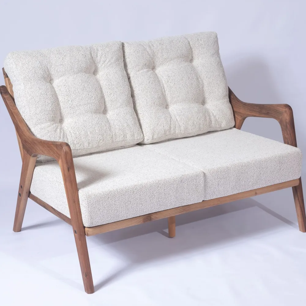 Outlet Linento Garden Oleskeluryhmä Walnut, 4-istuttava, kerma