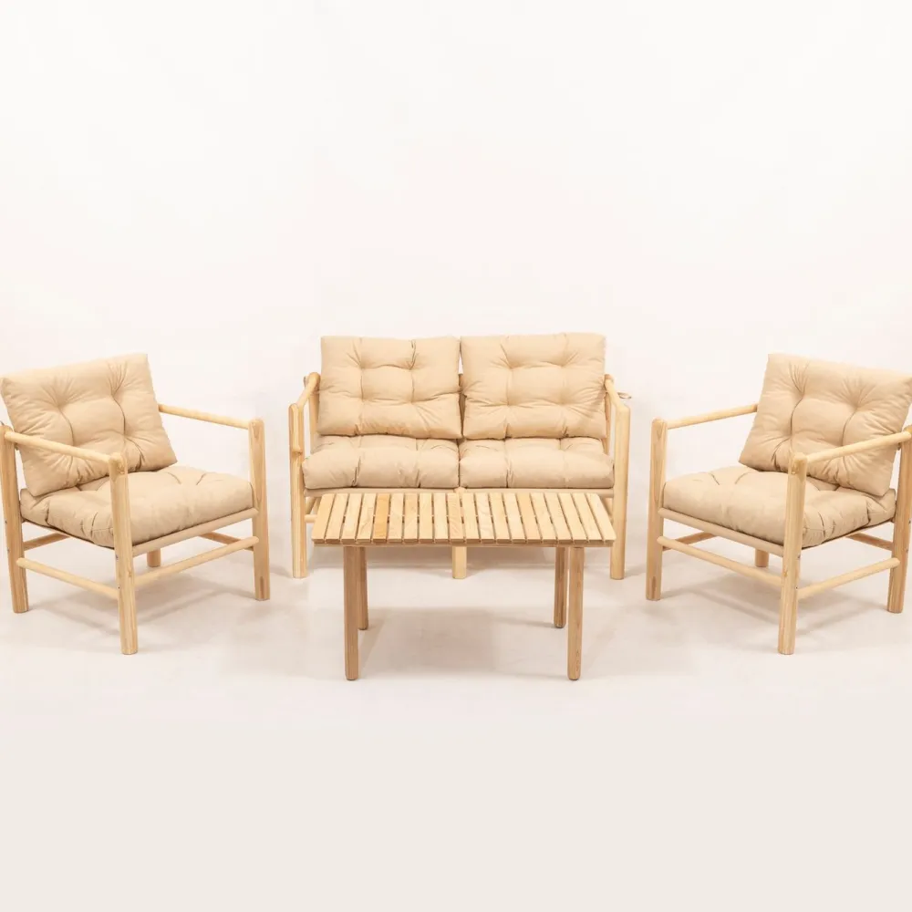 Best Linento Garden Oleskeluryhmä MY028, 4-istuttava, beige