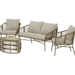 Clearance Venture Home Oleskeluryhmä Lipari, 4-istuttava, ruskea/beige