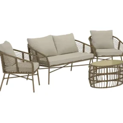 Clearance Venture Home Oleskeluryhmä Lipari, 4-istuttava, ruskea/beige