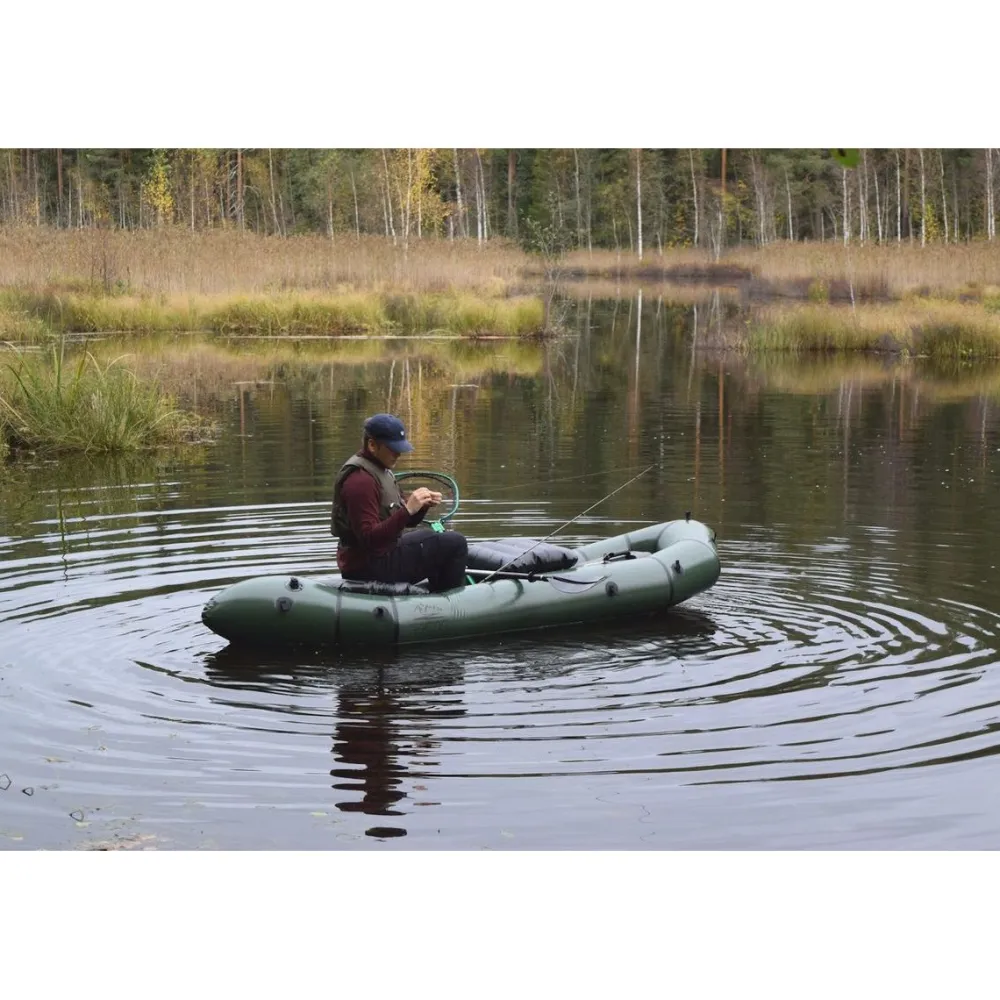 Hot Saimaa Packraft Kayaks Fisher Twin vihreä