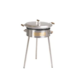 GrillSymbol Paellasetti PRO-580-INOX Ø58 cm D-400 kaasupoltin säädinletkusetti teräs