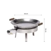 Best GrillSymbol Paellasetti PRO-460-INOX Ø 46 cm D-300 kaasupoltin säädinletkusetti teräs