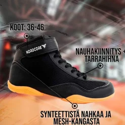 Hot Nordcore Painikengät Core, musta, eri kokoja