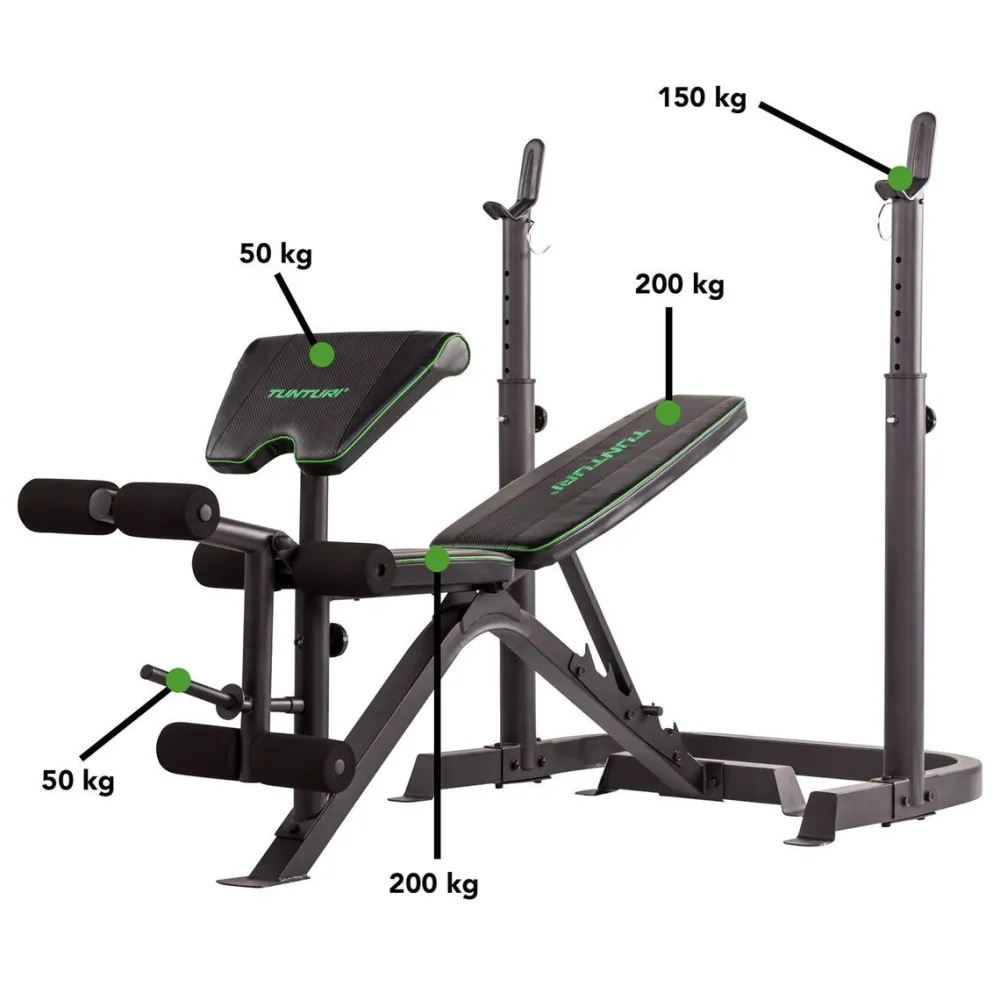 Discount Tunturi Painonnostopenkki WB50 Mid Width min. 165 cm tangolle