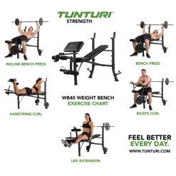 Outlet Tunturi Painonnostopenkki WB40 Compact Width min. 165 cm tangolle
