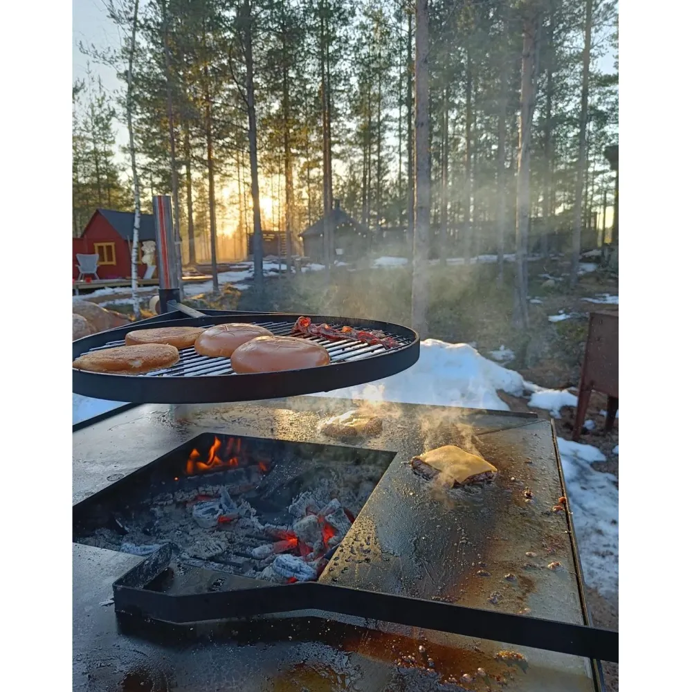 Best Jalotakka Paistotasogrilli Kotka Neliö Korkea, 850x910 mm, musta