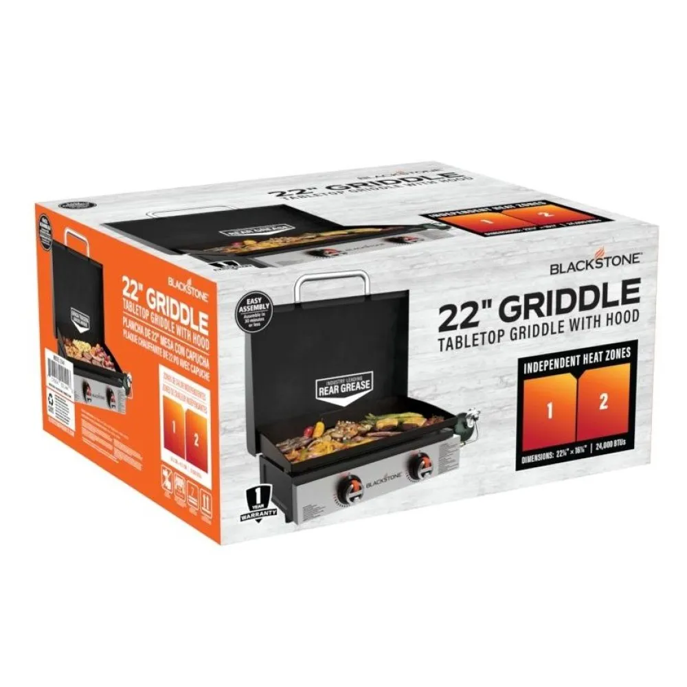 Discount Blackstone Parilagrilli 22", kannella, kaasu, 2 poltinta