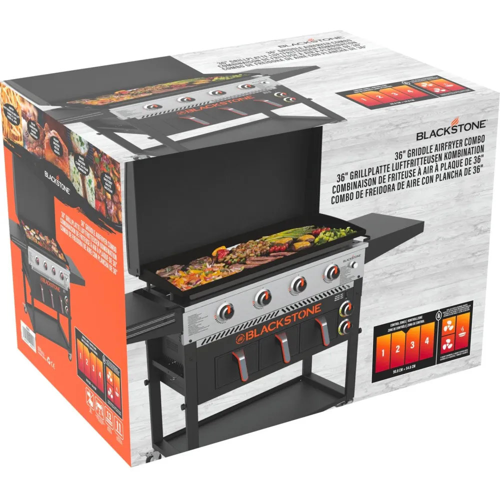 Discount Blackstone Parilagrilli 36", sis. Airfryer, kaasu, 4 poltinta