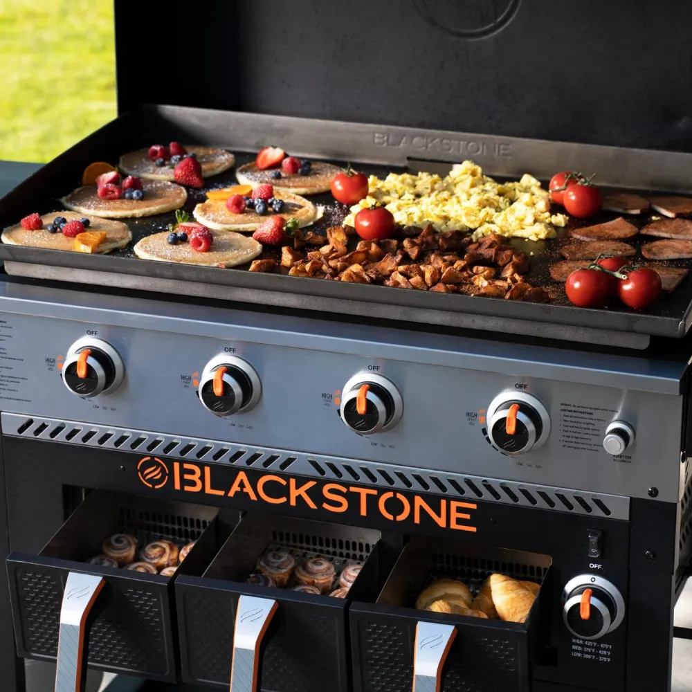 Discount Blackstone Parilagrilli 36", sis. Airfryer, kaasu, 4 poltinta