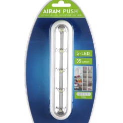 Best Airam Paristovalo Push Light, 5 LED, valkoinen