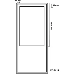 Sale Kaskipuu Parvekepariovi PO4 M14 Thermo mittatilausovi