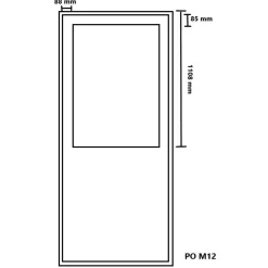 Discount Kaskipuu Parvekepariovi PO5 M12 Thermo mittatilausovi